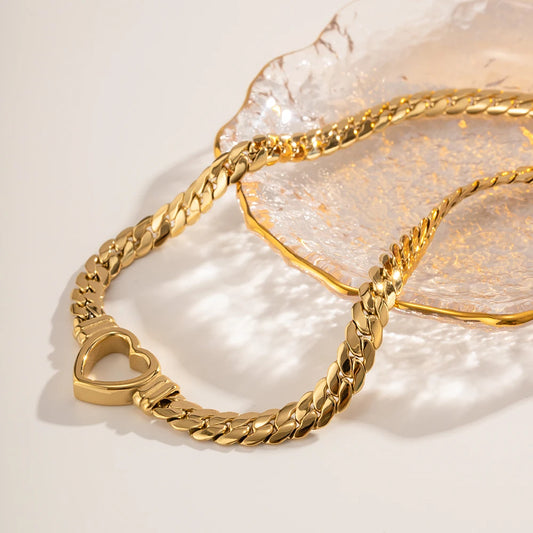 Love Heart Chain Necklace