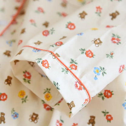 Long Sleeve Teddybear Pjs