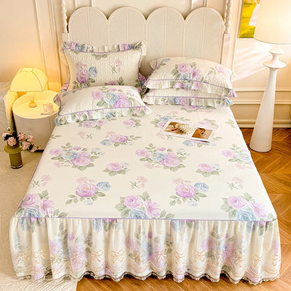 Romantic Lace Ruffle Bed Skirt