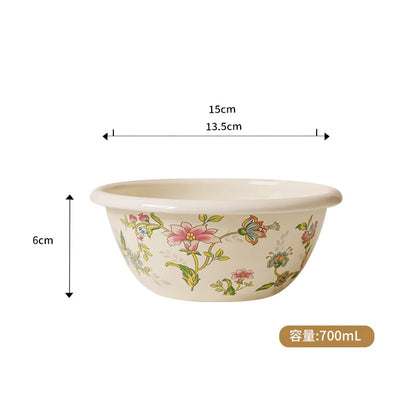 Vintage Floral Baking Bowl