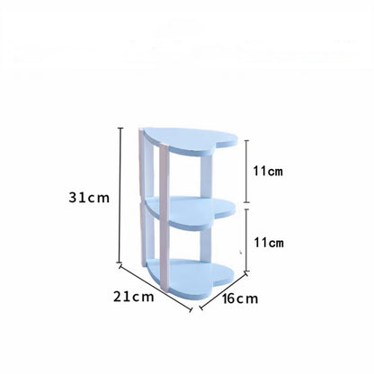 Shabby Chic Love Heart Shelf - Pink/White/Blue