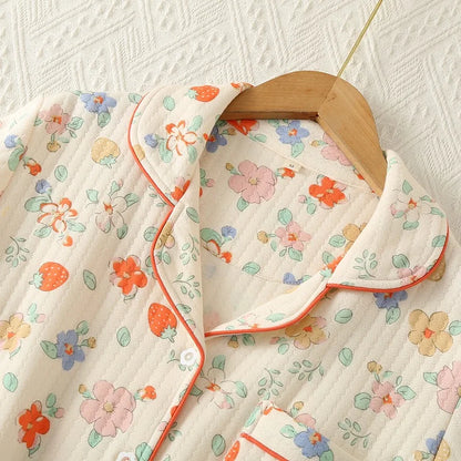 Strawberry & Flower Print Pjs