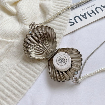 Shell Shape Mini Bag - Silver/Gold