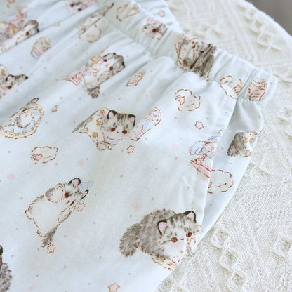 Women's 100% Cotton Cute Kawaii Pj Sets