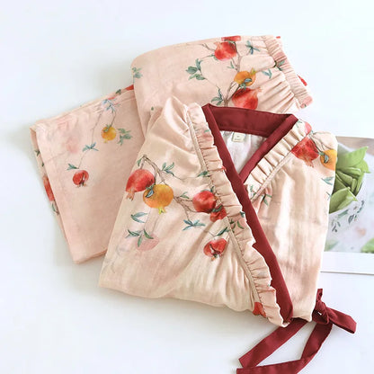 Blossom Kimono Style Wrap Pyjamas