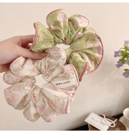 Cotton Floral Scrunchie CreativeFemininity