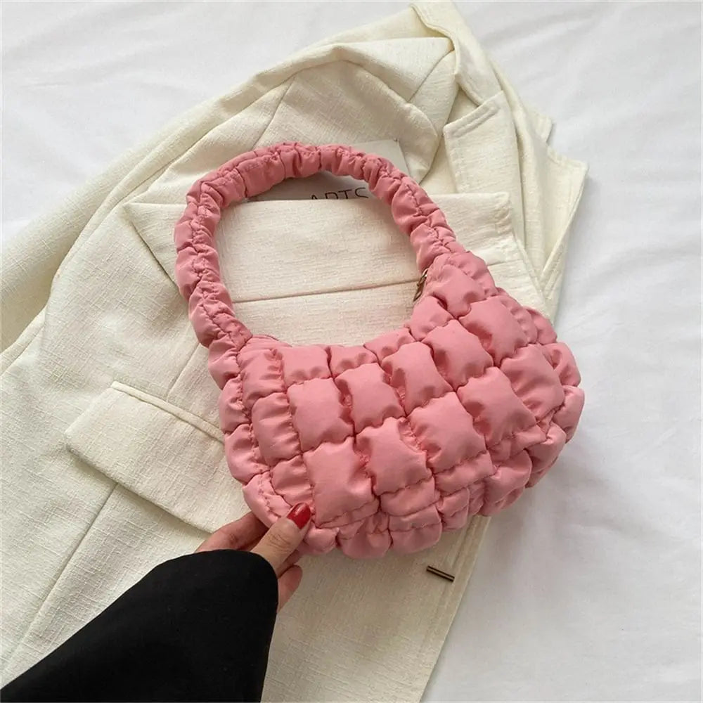 pink mini quilted handbag 