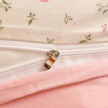 Pink Floral Coquette Bedding Set