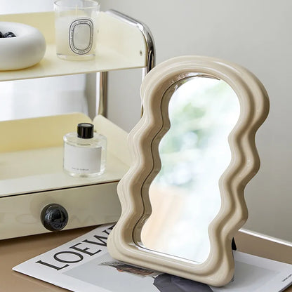 Wavy Table Top Mirror