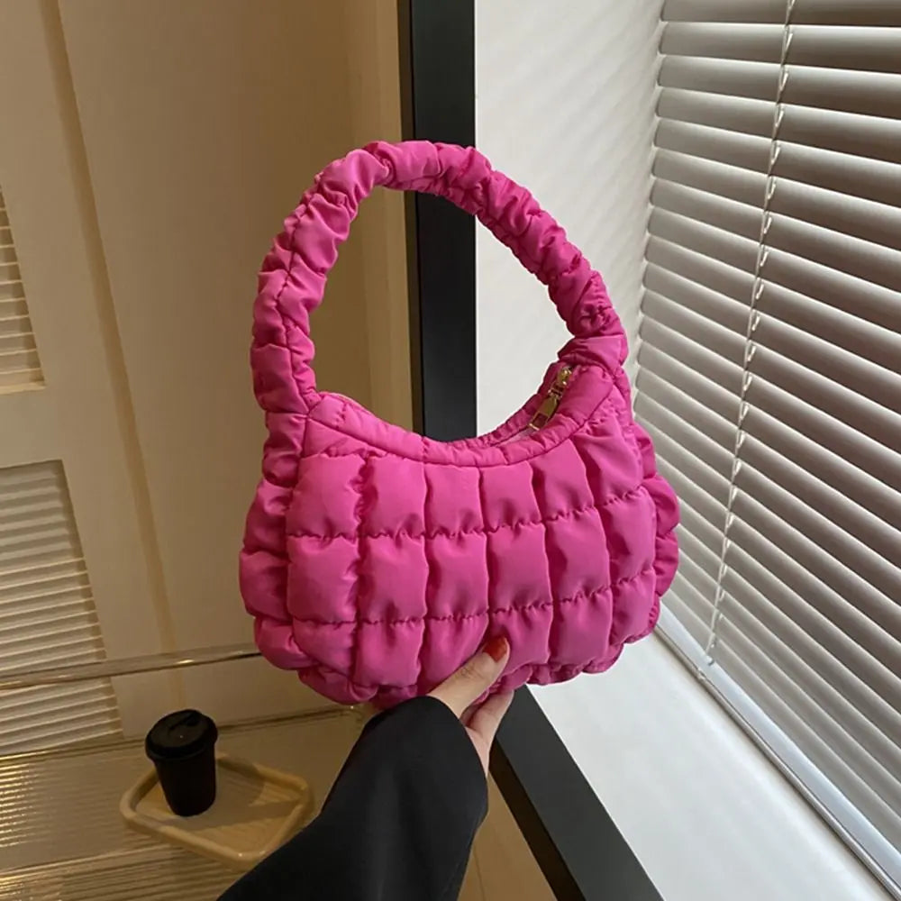 Mini Quilted Puffer Handbag - All Colours