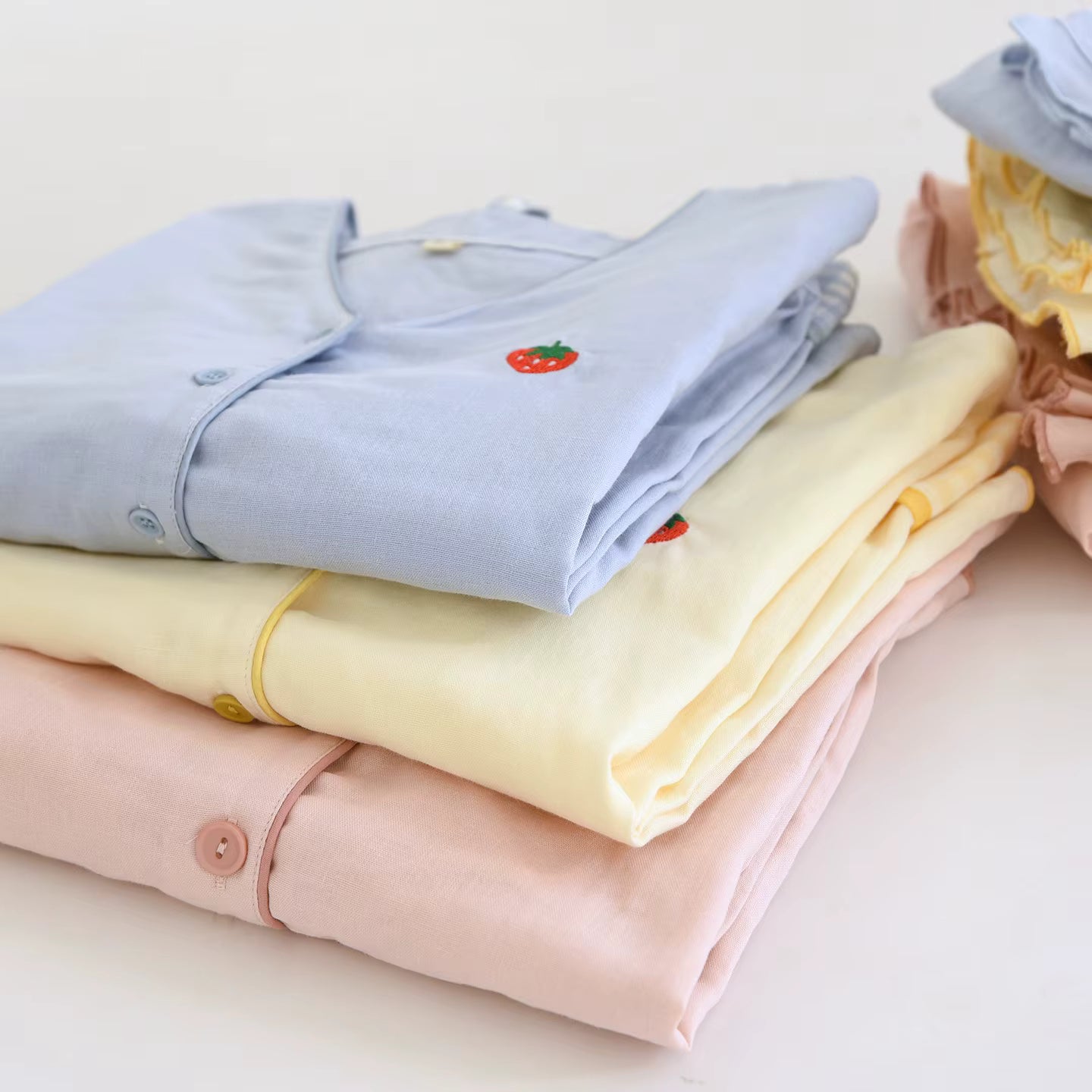 Strawberry Gingham Pyjama Set Creative Femininity