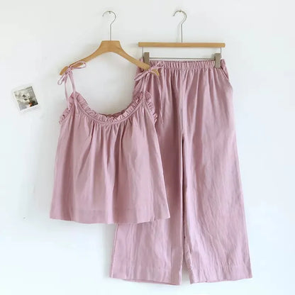 Spaghetti Strap Pastel Pyjama Set