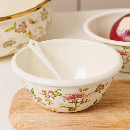 Vintage Floral Baking Bowl