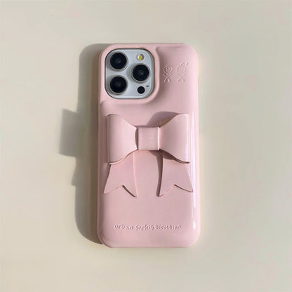 3D Bow Embossed iPhone Case