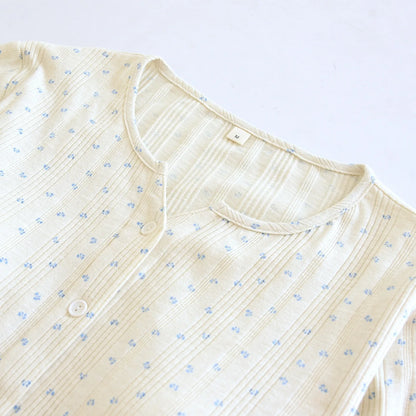 Women Pajamas with padded cups Spring summer Sleepwear Female 2 Piece Set Nightwear floral print Lady Pyjamas Loungewear Creative Femininity