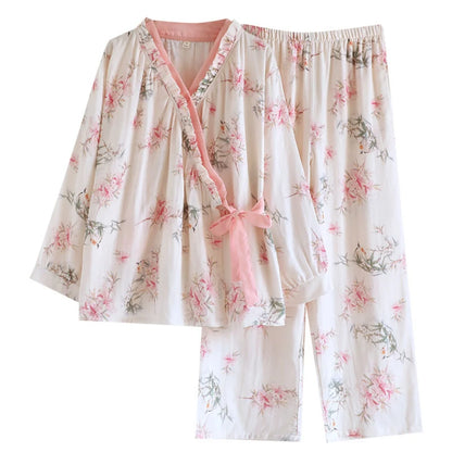 Blossom Kimono Style Wrap Pyjamas