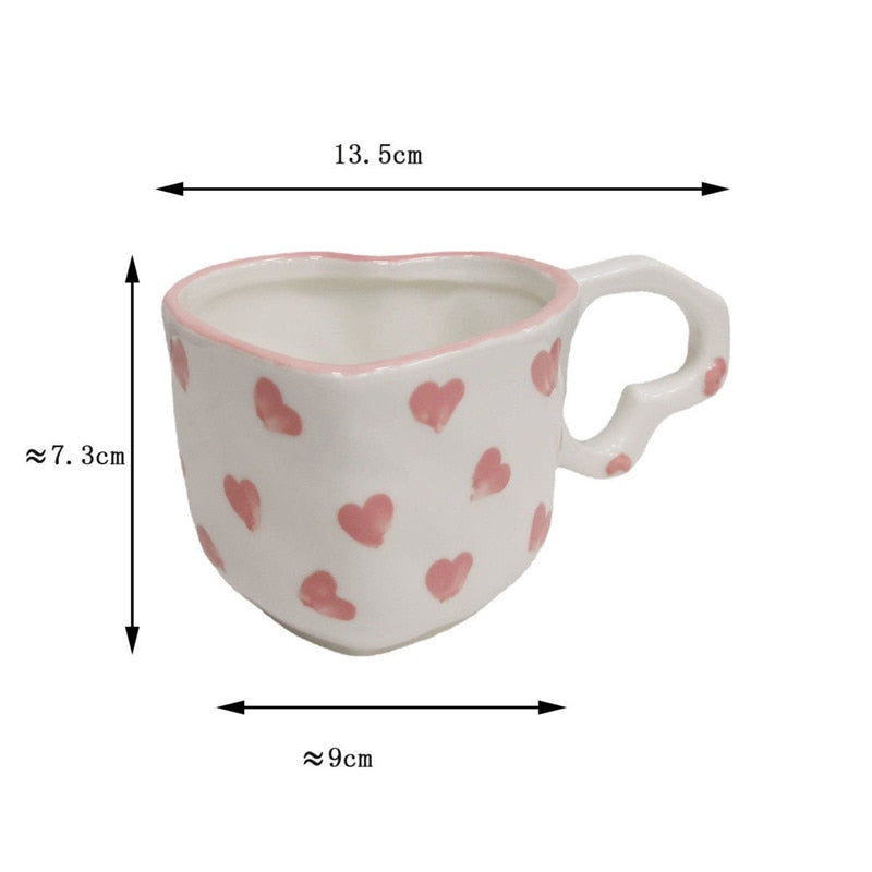 Heart Shape Ceramic Mug