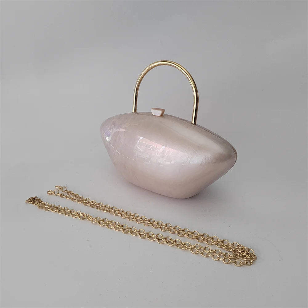 Pink pearl clutch bag hotsell