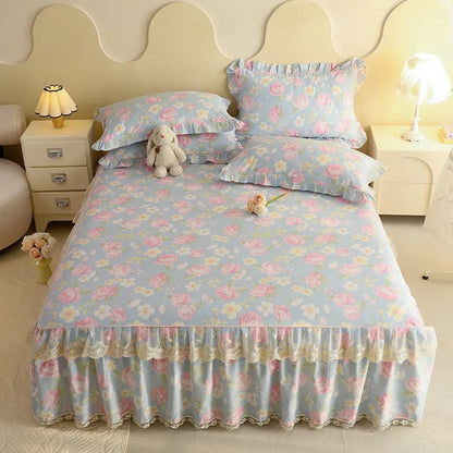 Shabby Chic Lace Ruffle Bedskirt