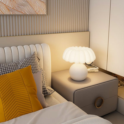 Cream & Pink Mushroom Lamp