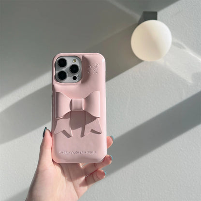 3D Bow Embossed iPhone Case