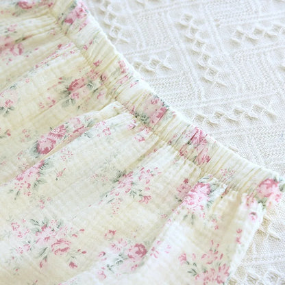 Floral Long Sleeve Cotton Pyjamas