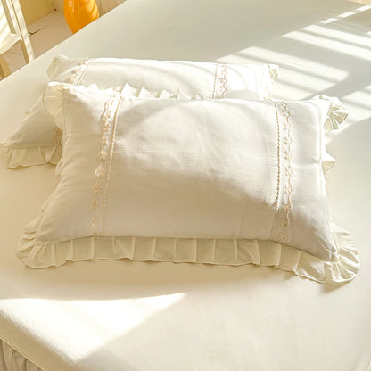Romantic Floral Ruffle Pillowcases