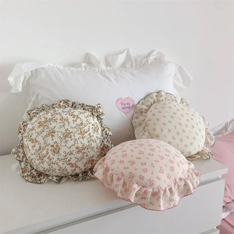 Round Ruffle Princess Pillow Creative Femininity