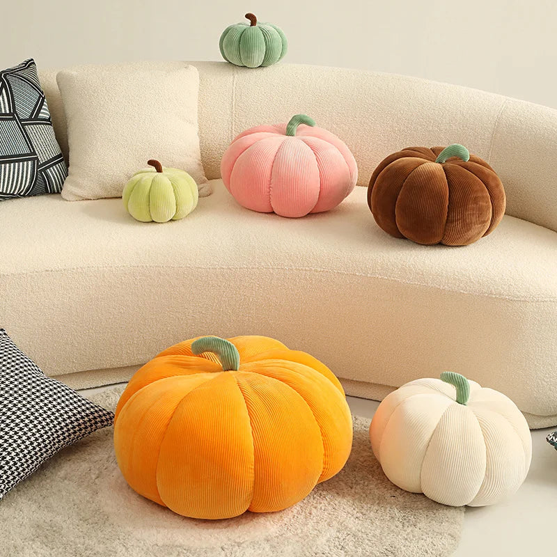 Velvet Pumpkin Shape Pillows