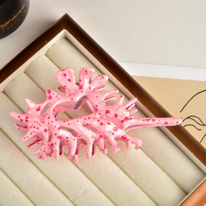 pink conch hair clip 