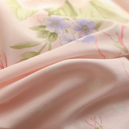 Shabby Chic Floral Duvet Cover With Ruffle Edge - All Colours