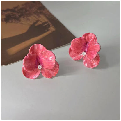 Pink Petal Earrings