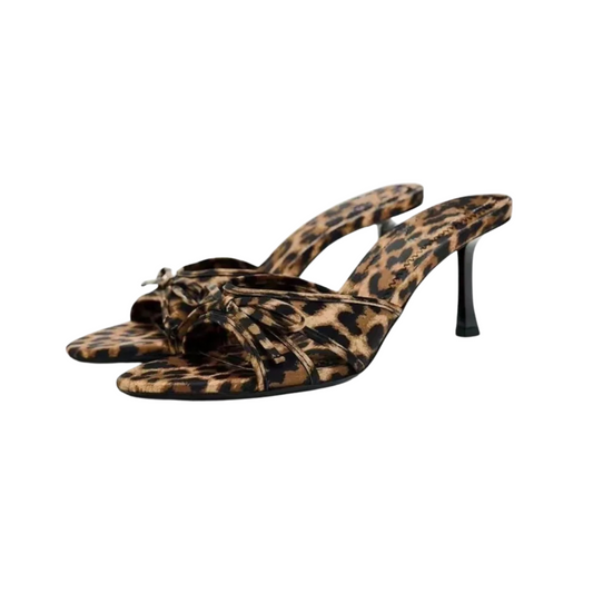 Leopard Print Mule Heels