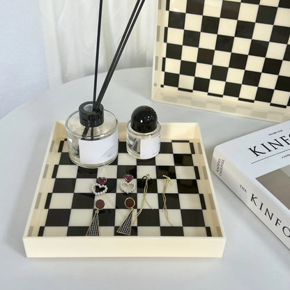 Checkerboard Coffee Table Tray