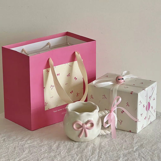 coquette mug with pink bow