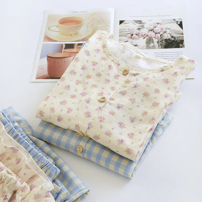 cotton floral pjs