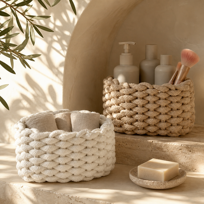 Stylish Woven Storage Basket CreativeFemininity