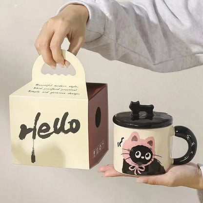 cute cat mug gift set 