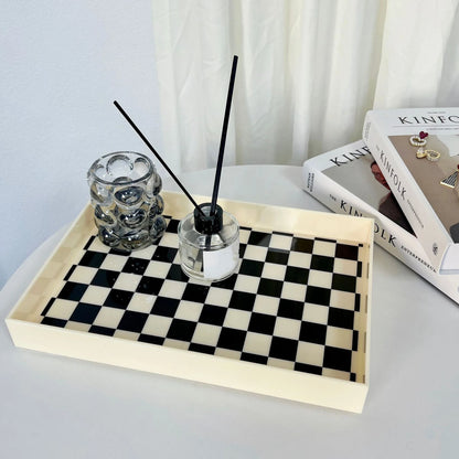 Checkerboard Coffee Table Tray