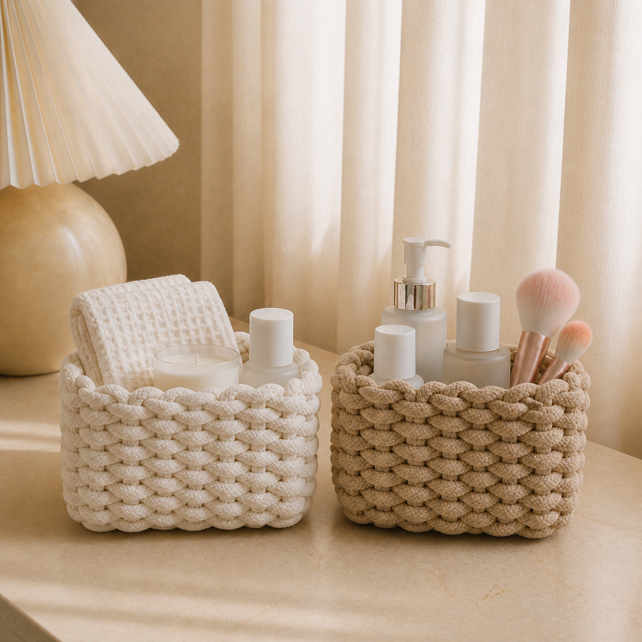 Stylish Woven Storage Basket CreativeFemininity