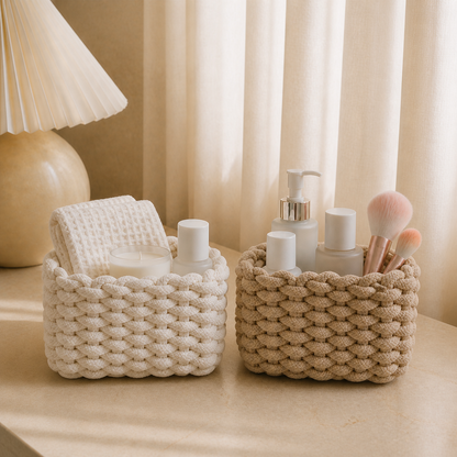 Stylish Woven Storage Basket CreativeFemininity