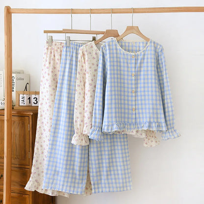 frilly ruffle pyjamas 