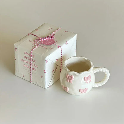 pink bow mug