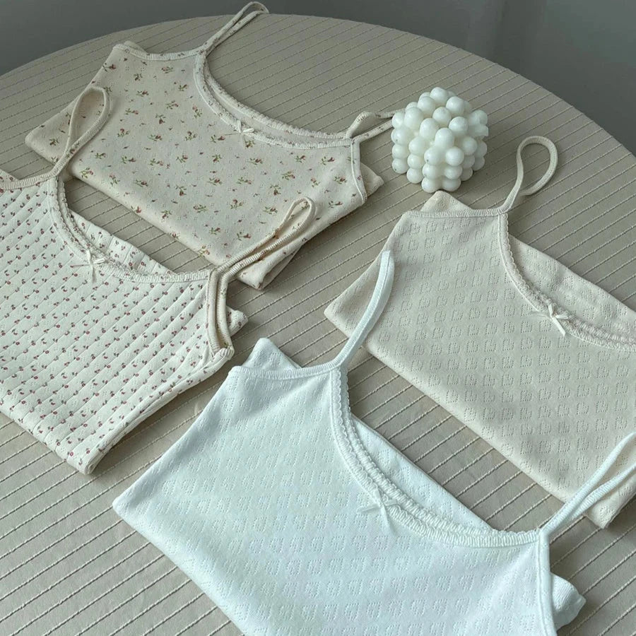 pointelle floral pyjama cami 