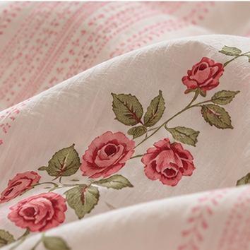 red rose vintage bedding set 