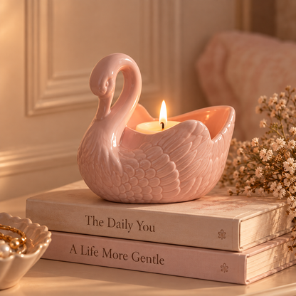 Romantic Swan Candle Holder CreativeFemininity