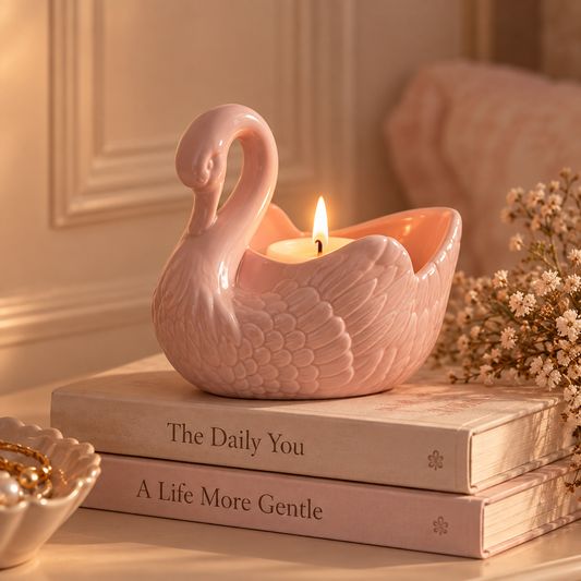 Romantic Swan Candle Holder CreativeFemininity