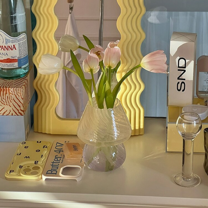 Pink Transparent Murano Vase