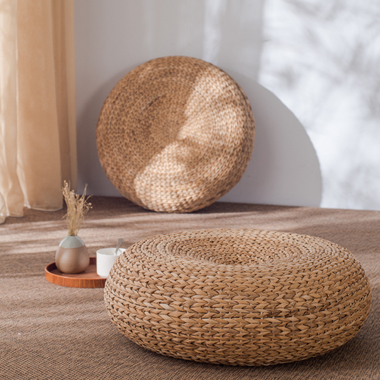 rattan round floor cushion 