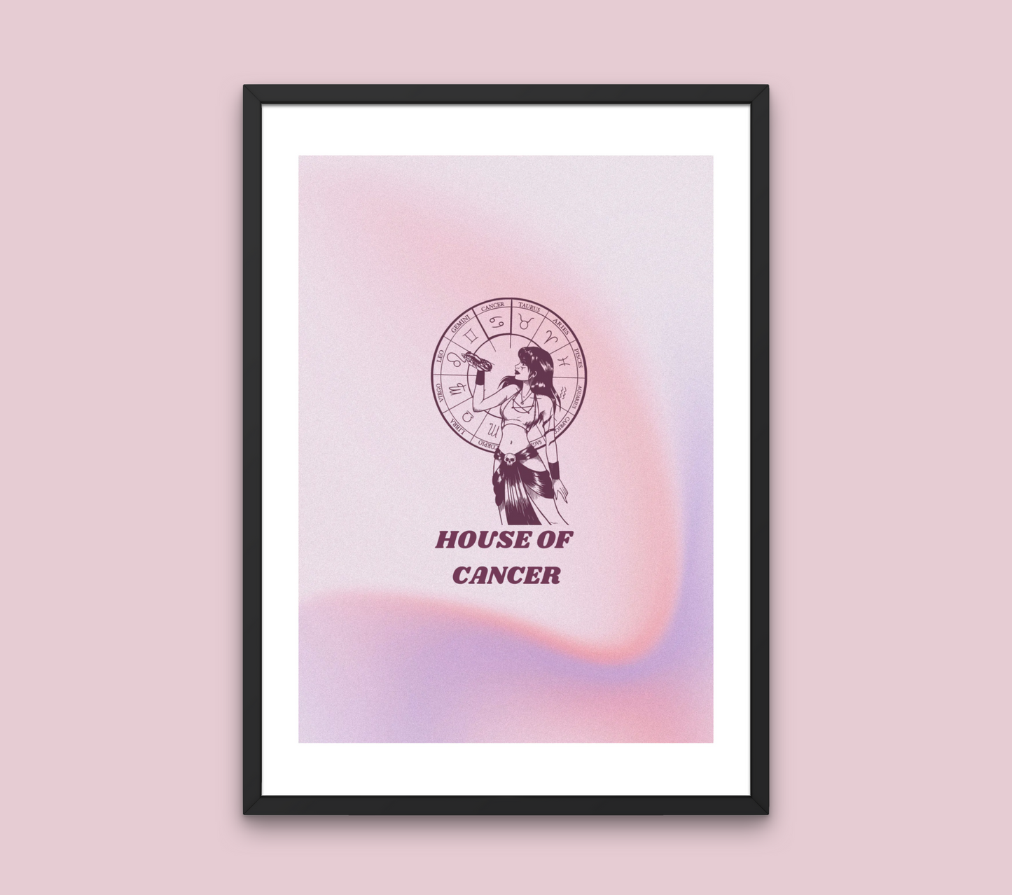 House Of Cancer Zodiac Wall Art Print